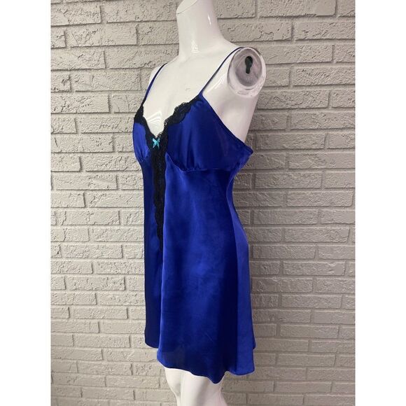 APT.9 Women Purple Satin Lace Lingerie Sleepwear Babydoll Dress Size M - Picture 4 of 7